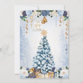 ウィンター・ワンダーランド・ホリデー・スノー・プリンセス・キンセ 招待状 (裏面)