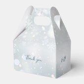 ウィンター ワンダーランド モノグラム スノー ウェディング フェイバーボックス (裏面サイド)