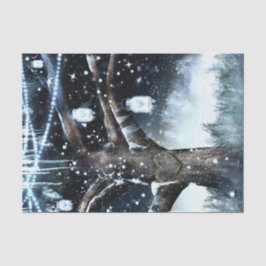 ウィンター ワンダーランド ラスティック ツリー ライト メイソン ジャー 薄葉紙