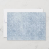 ウィンター・ワンダーランド 写真 1歳の誕生日 招待状 (裏面)