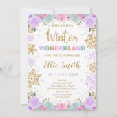 ウィンター ワンダーランド 招待状 (正面)