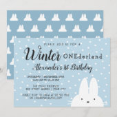 ウィンター ワンダーランド 招待状 (正面/裏面)