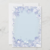 ウィンター ワンダーランド 男の子 ベビーシャワー 招待状 (裏面)