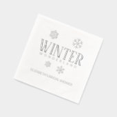 ウィンター・ワンダーランド 箔ナプキン (左)
