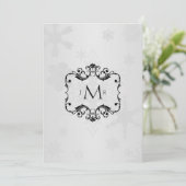 ウィンター ワンダーランド 結婚記念日 招待状 (スタンド正面)