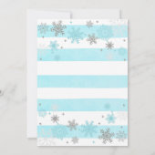 ウィンター ワンダーランド 誕生日招待状 - 男の子 - WH 招待状 (裏面)