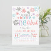 ウィンター ワンダーランド 誕生日招待状 - PPB - WH 招待状 (スタンド正面)