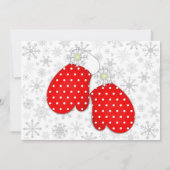 ウィンター ワンダーランド 誕生日 招待状 (裏面)