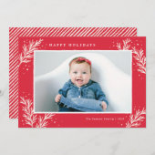 ウィンター ワンダー ホリデー フォト カード (正面/裏面)