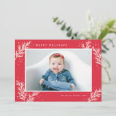 ウィンター ワンダー ホリデー フォト カード (スタンド正面)