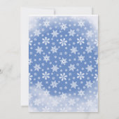 ウィンター ワン-ダーランド ファースト バースデー パーティー 招待状 (裏面)