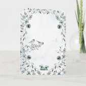 ウィンター《鳥》アメリカゴガラダスティブルーリースクリスマス シーズンカード (裏面)