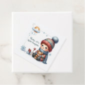 ウィンター "Baby It’s Cold Outside" ベビーシャワー フェイバータグ (インサイチュ)