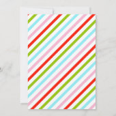 ウィンタ―のキャンディーランドをテーマにした招待状 招待状 (裏面)