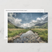 ウィンダミアのバターミア湖から流れる小川。 ポストカード (正面/裏面)