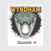 ウィンダム，西オーストラリア州クロコダイルのステッカー シール (シート)