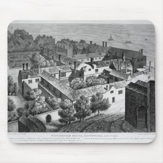 ウィンチェスターの家、約1649年にSouthwark マウスパッド (正面)