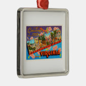 ウィンチェスターバージニアVAオールドヴィンテージ旅行はがき メタルオーナメント (右)