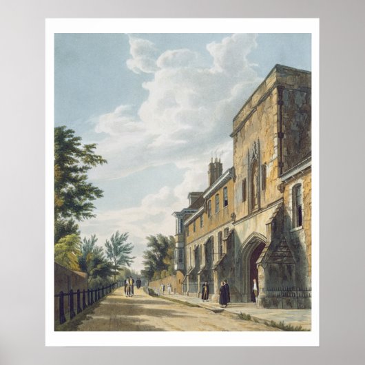 ウィンチェスター・カレッジ入場と看守長の家 ポスター (正面)