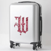 ウィンチェスター – W- |名前をカスタムする |インテパーソナライズされたリア シール (スーツケース)
