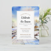 ウィンティレーンウォーターカラーホリデーシーズン招待状 招待状 (スタンド正面)