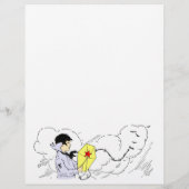 ウィンディカイトデイ飛んでいるフライヤーテンプレート チラシ (裏面)