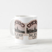 ウィンディシティインシカゴスローガン コーヒーマグカップ (正面左)