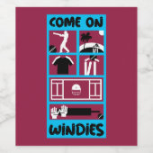 ウィンディースクリケット西インディテストクリケット ワインラベル (シングルラベル)