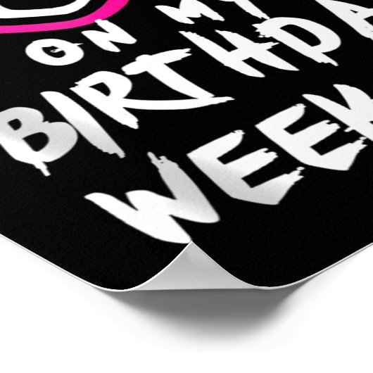 ウィンドアウト私の誕生日週末パーティーおもしろいかわいいVi ポスター (角)