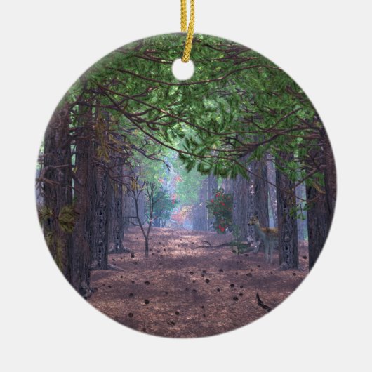 ウィンドインザパインズオーナメント セラミックオーナメント (正面)