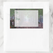 ウィンドインザパインズギフトラベルシール 長方形シール (バッグ)