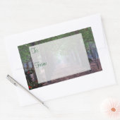 ウィンドインザパインズギフトラベルシール 長方形シール (封筒)