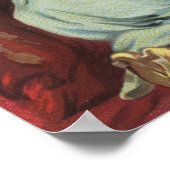 ウィンドウからのハロウィーンGreetingWitch ポスター (角)