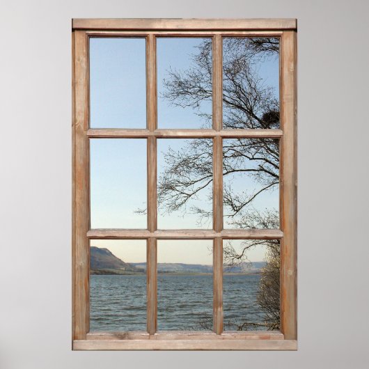 ウィンドウからのビューのロック ポスター (正面)