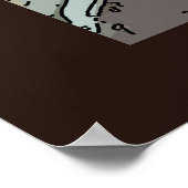 ウィンドウからの静物と魚 ポスター (角)