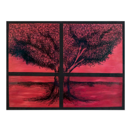 ウィンドウからツリー ポスター (正面)