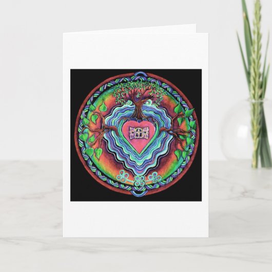 ウィンドウからハート カード (正面)