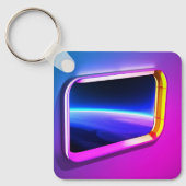 ウィンドウから宇宙 キーホルダー (正面)