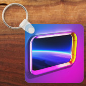 ウィンドウから宇宙 キーホルダー (正面)