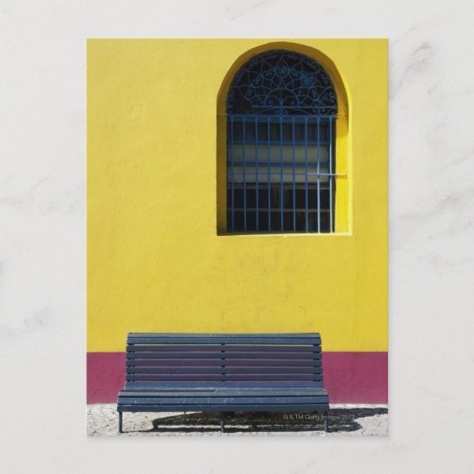 ウィンドウとベンチ ポストカード (正面)