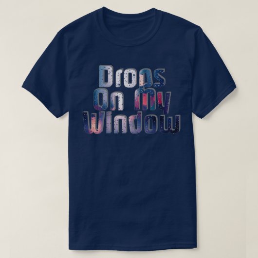 ウィンドウにドロップ Tシャツ (デザイン正面)