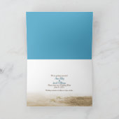 ウィンドウに日付ビーチハートを保存 カード (内部)