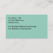 ウィンドウのカバーファッション名刺 名刺 (裏面)