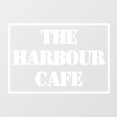 ウィンドウのカフェ名 ウィンドウサイン (シート)