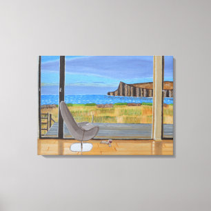 ウィンドウのキャンバスアートからのビュー キャンバスプリント