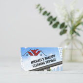 ウィンドウのクリーナー | スキージ | ハウスサービス 名刺 (スタンド正面)