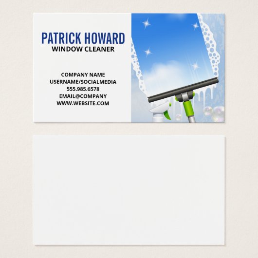 ウィンドウのクリーニング |スキージ | Soap Suds (正面&裏面)