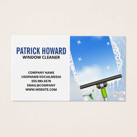 ウィンドウのクリーニング |スキージ | Soap Suds (正面)