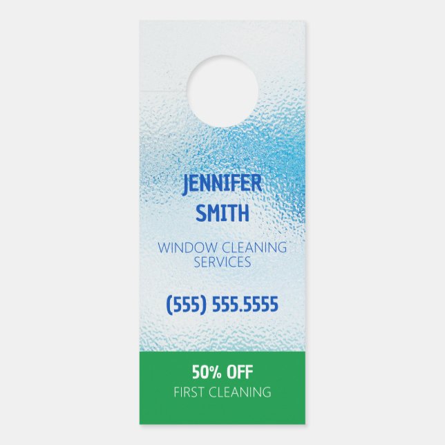 ウィンドウのクリーニング ドアノブサイン (正面)