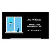 ✨ウィンドウのクリーニング マグネット名刺 (正面)